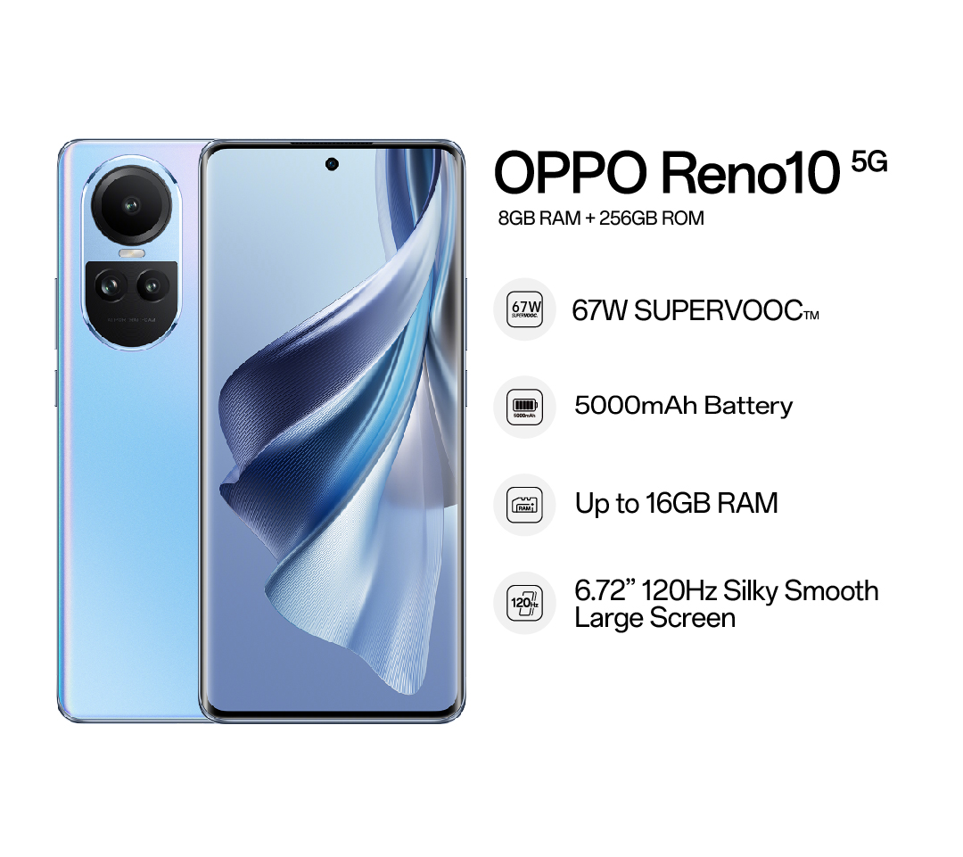 Oppo Reno 10 5G IMEI: 861042060422714 (Ice Blue)(8GB+256GB